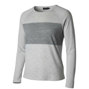 🌀 VINCE. Gray‎ Stripe Luxe Tee 👕 Men’s Size M | Premium Minimalist Layer